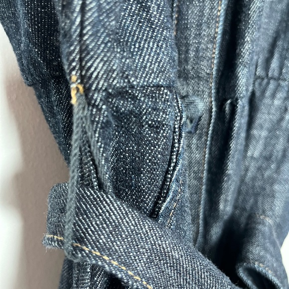 J.Crew Women’s Size 8 Denim Jean Short Sleeve Tie Waist Mini Dress - Picture 10 of 16